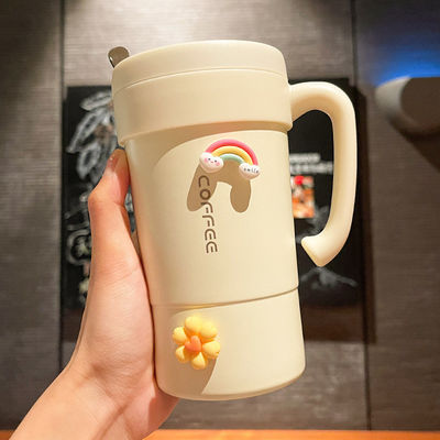 Gepersonaliseerde dubbele wand roestvrij staal geïsoleerde vacuüm tumbler koffie reis mok voor 333g