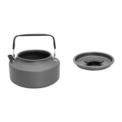 1.1L Draagbare camping thee ketel Aluminium waterketels voor wandelen en kamperen
