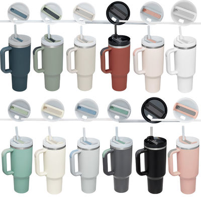 American Style Custom Pattern 40oz Tumbler met deksel handvat en stro roestvrij staal Vacuum Geïsoleerde Cup