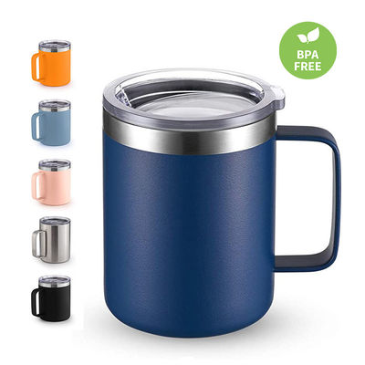Op maat gemaakte, dubbelwandige, geïsoleerde vacuüm, roestvrij staal, koffiekoppen met handvat voor kamperen