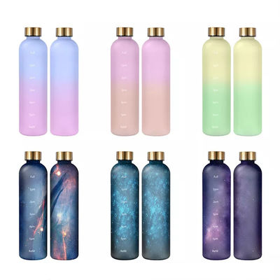 Gepersonaliseerde 32oz BPA gratis motivatie waterfles voor sport en buitenactiviteiten