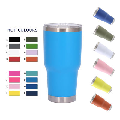 30oz BPA GRATIS Geïsoleerde Tumbler Roestvrijstalen Vacuümbek met deksel Klant Logo