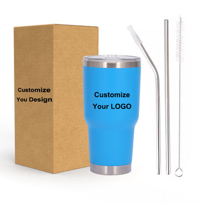 30oz BPA GRATIS Geïsoleerde Tumbler Roestvrijstalen Vacuümbek met deksel Klant Logo