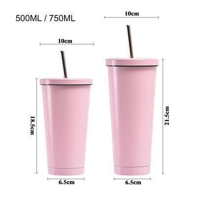 16oz 24oz Custom DIY Koffiebeker Reis Waterbeker Dubbele Wand Roestvrij Staal Tumbler