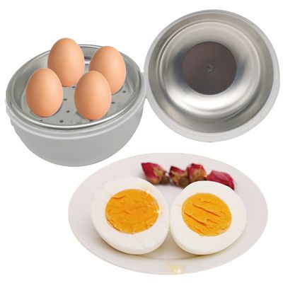 Compacte en veelzijdige BPA-vrije PP-plastic microwave-eierdampketel voor piep eieren