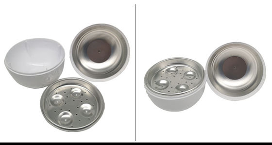 Compacte en veelzijdige BPA-vrije PP-plastic microwave-eierdampketel voor piep eieren