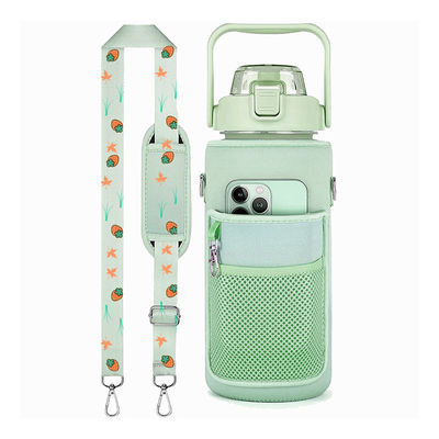 Motiverend waterflesje voor gymsport Tijdmarker Frosted Plastic Eco BPA Free