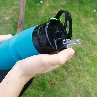750 ml anti-corrosie bedekte siliconen waterfles voor reizen en sport Aanpasbaar