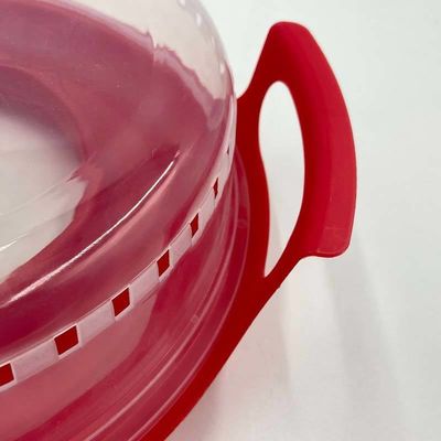 Eenvoudige stijl Plastic Isolatie Food Cover met Tray BPA-vrij en Microwave Heating Ready