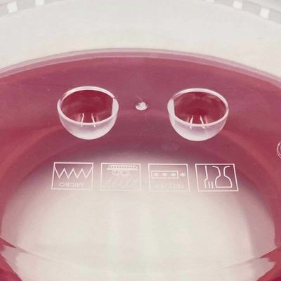 Eenvoudige stijl Plastic Isolatie Food Cover met Tray BPA-vrij en Microwave Heating Ready