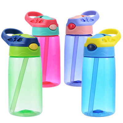 Custom Logo Bpa Gratis waterfles voor kinderen met stro-ondersteuning Tour Outdoor Activiteit
