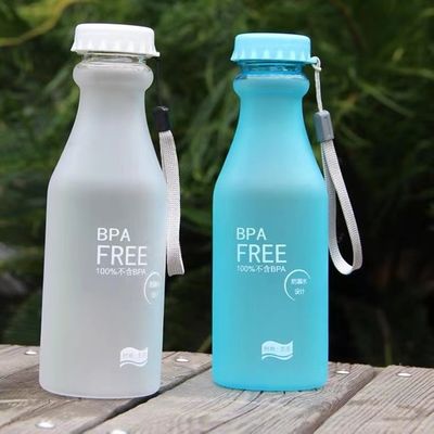 Onbreekbare 550 ml BPA-vrije waterfles in snoepkleuren voor schoolkinderen 6.8x20cm