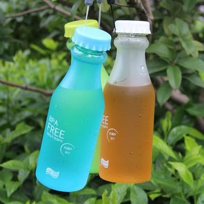 Onbreekbare 550 ml BPA-vrije waterfles in snoepkleuren voor schoolkinderen 6.8x20cm