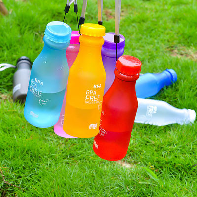 Onbreekbare 550 ml BPA-vrije waterfles in snoepkleuren voor schoolkinderen 6.8x20cm