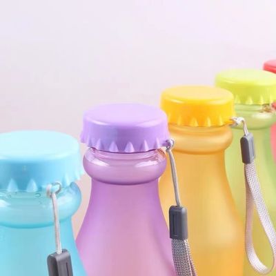 Onbreekbare 550 ml BPA-vrije waterfles in snoepkleuren voor schoolkinderen 6.8x20cm