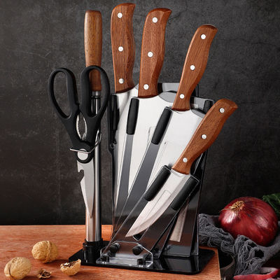 Verbeter je keuken met echte houten houten messen 3CR13 roestvrijstalen messen