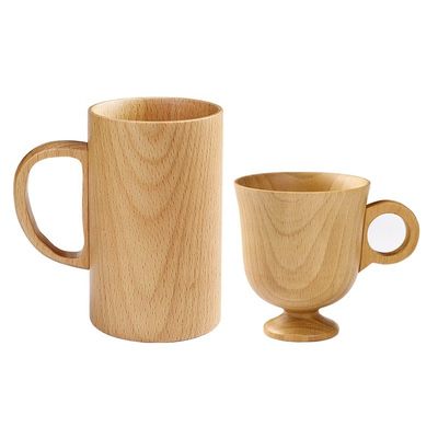 Japanse Creative Houten Koffiebottel Huishoudelijke Solid Wood Handle Handy Cup