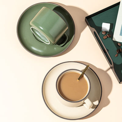 250 ml capaciteit Nordic Matte Keramische koffiebeker en bord met matching lepel