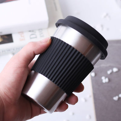 Roestvrij staal koffiebeker Custom 17oz Double Wall 18/8 Tumbler met siliconen mouw