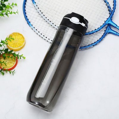 Accessoires WITH LID Outdoor Gym Sports Waterfles met stro en BPA-vrij plastic