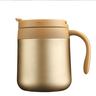 Gepersonaliseerd logo aanvaardbaar 350ML12oz roestvrij staal koffie reis mok met handvat