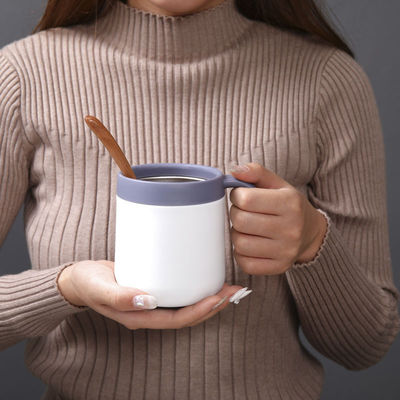 Gepersonaliseerd logo aanvaardbaar 350ML12oz roestvrij staal koffie reis mok met handvat