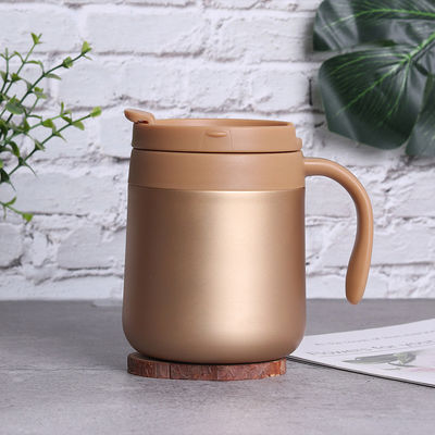 Gepersonaliseerd logo aanvaardbaar 350ML12oz roestvrij staal koffie reis mok met handvat