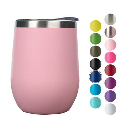 SUMSUN 12 oz Dubbelwand roestvrij staal vacuüm geïsoleerde koffiebeker wijn tumbler vakantie baby