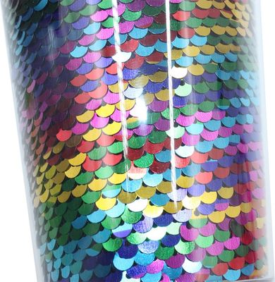Custom Logo Glitter Tumbler met stro en deksel voor waterstroom met anti-corrosiecoating