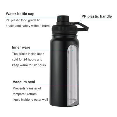 Toepasselijk Kookwater Custom Logo Vacuüm Drinkware Flask voor Sport Design Stijl
