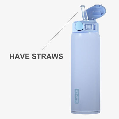 Direct drinken 500 ml roestvrijstalen isolatiekop met zelfstandig stro 2022