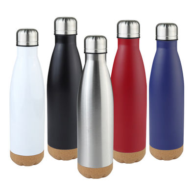 500 ml Cork Bottom Cola Vacuüm Seal Geïsoleerde Flask Roestvrijstalen Waterfles