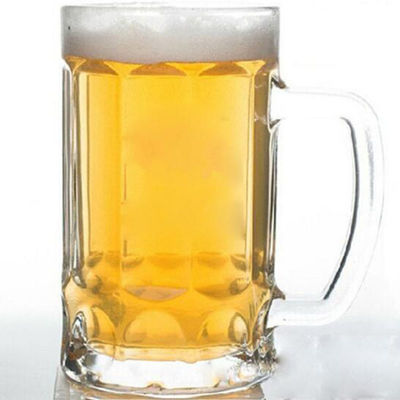 Op maat gemaakte 400-600 ml drinkglas bierbeker met handvat 6.8x24.5cm