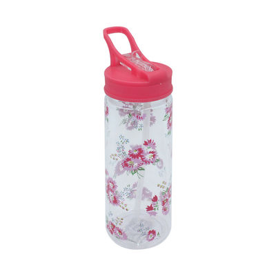 Gepersonaliseerde draagbare pastorale waterfles voor meisjes 7.3x7.9x23.2cm Pastorale ontwerp