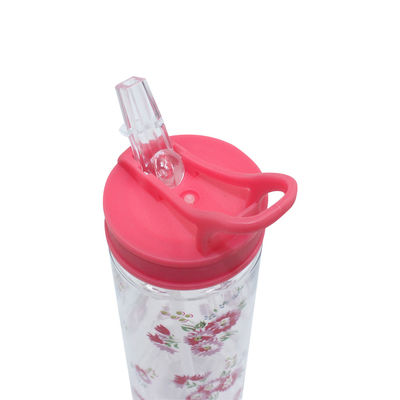 Gepersonaliseerde draagbare pastorale waterfles voor meisjes 7.3x7.9x23.2cm Pastorale ontwerp
