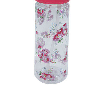 Gepersonaliseerde draagbare pastorale waterfles voor meisjes 7.3x7.9x23.2cm Pastorale ontwerp