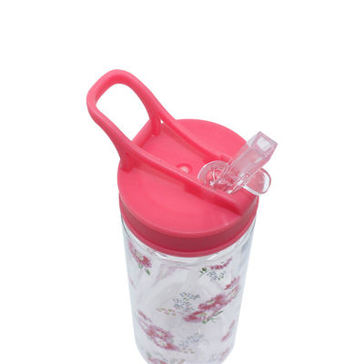 Gepersonaliseerde draagbare pastorale waterfles voor meisjes 7.3x7.9x23.2cm Pastorale ontwerp
