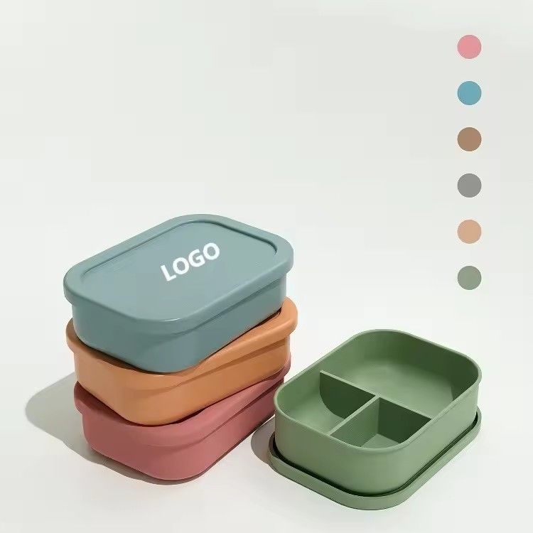 418g lekvriendelijke schoolkinder siliconen lunchbox met deksel milieuvriendelijk en makkelijk schoon te maken