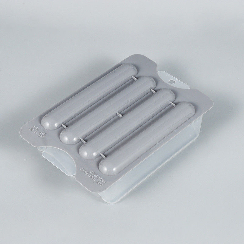 BPA-vrij plastic hotdog kookplaat stoommachine met aangepaste kleur en kantoppervlak
