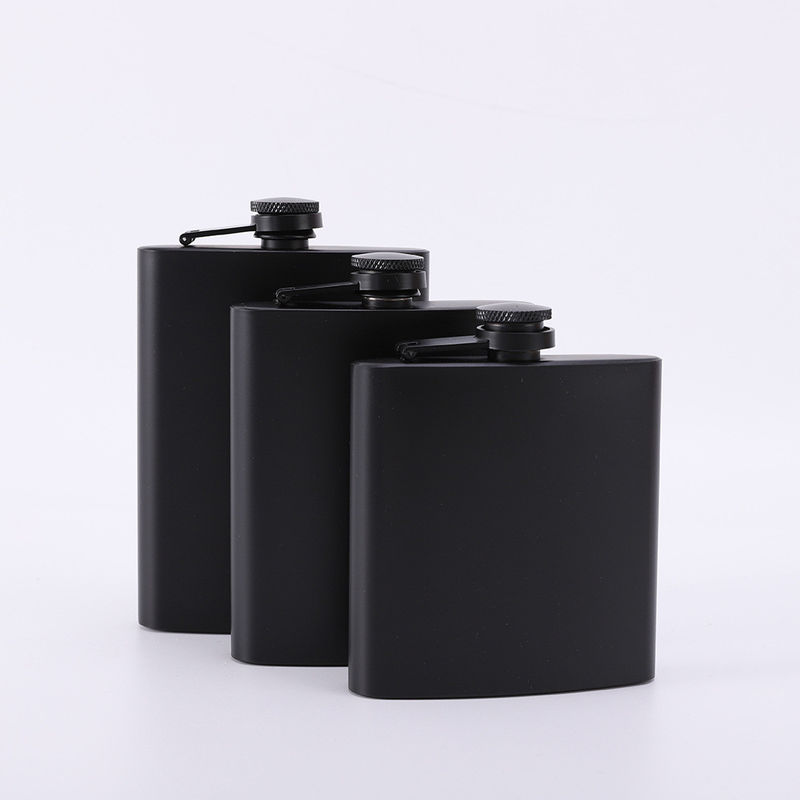 Draagbare roestvrij staal camping hip fles lekvrije whisky cadeau set voor buiten plezier