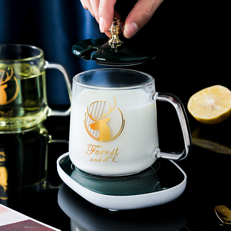 Custom Logo Cup Verwarming Pad 55 Temperatuur Controle Smart Coffee Mug voor zakelijke cadeaus