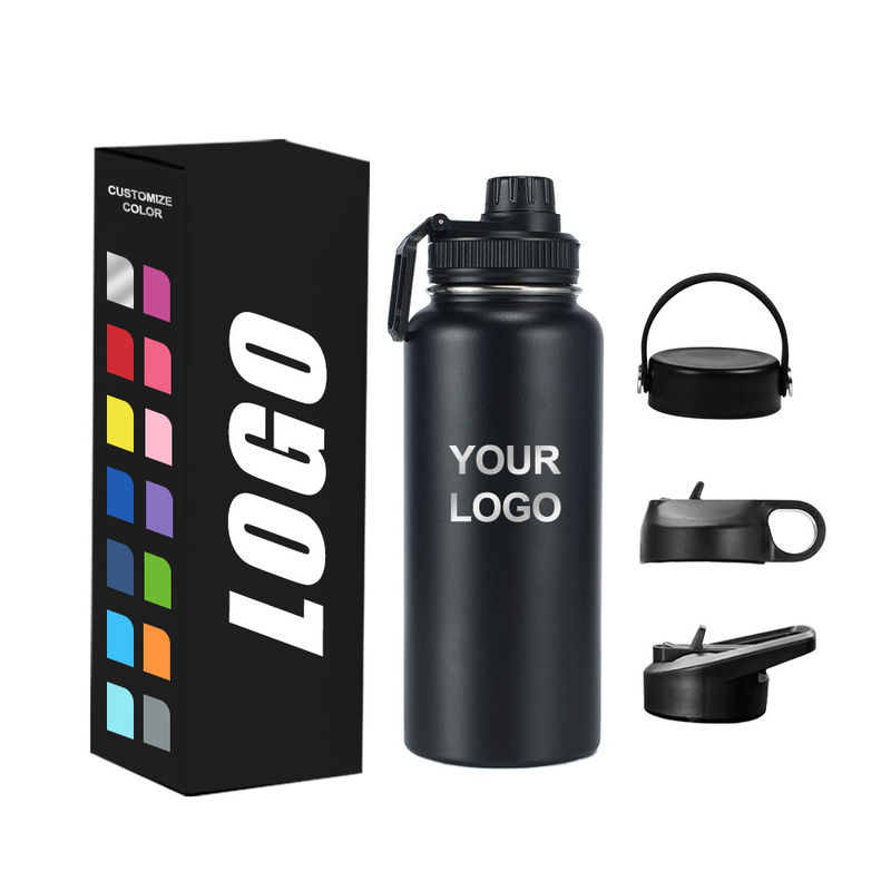 32 oz/64 oz Vacuüm Flask Waterfles voor direct drinken bij Sport GYM roestvrij staal