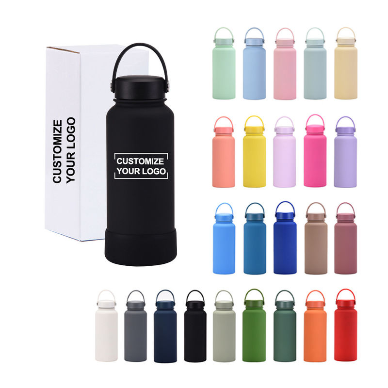 Klassiek ontwerp 32oz breed mond dubbele wand roestvrij staal waterfles voor milieuvriendelijk