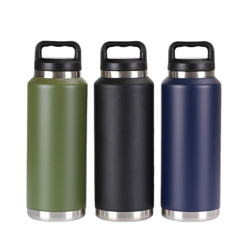 Roestvrij staal 26oz waterfles grote capaciteit 36oz dubbele wand draagbare 18oz flessen