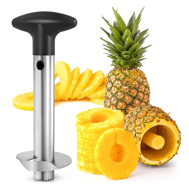 Roestvrij staal 304 Ananas Corer Slicer Fast Kitchen Gadget voor eenvoudige kern verwijdering