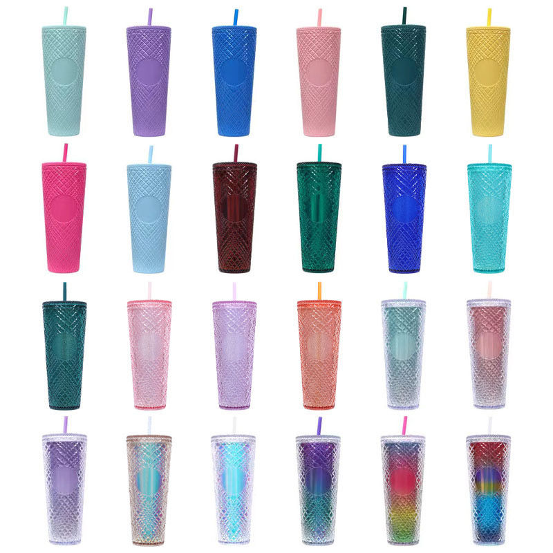 Geniet van je favoriete drankjes onderweg met dit 24 oz / 710 ml Tumbler Cup BPA Free Straw Lid