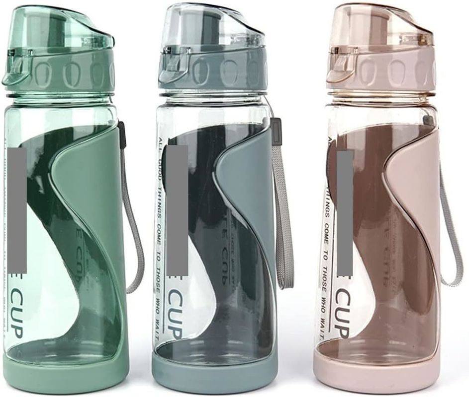 PLASTIC Flip Top 570ml Sportwaterflessen voor volwassenen Draagbare lekvrije en BPA-vrij