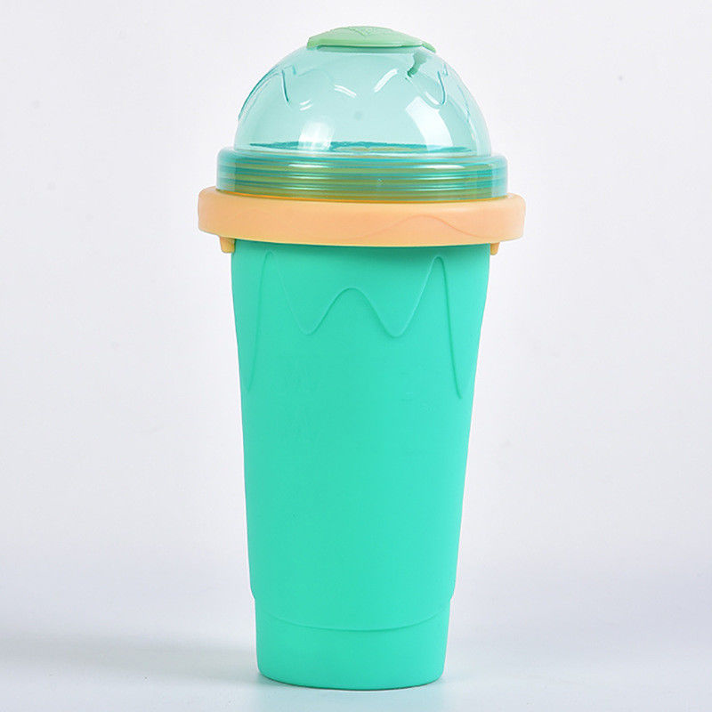 10.5*6*21 cm Slushy Maker Cup Food Grade Siliconen Pinch Slush Cup Ijs Tubs Type