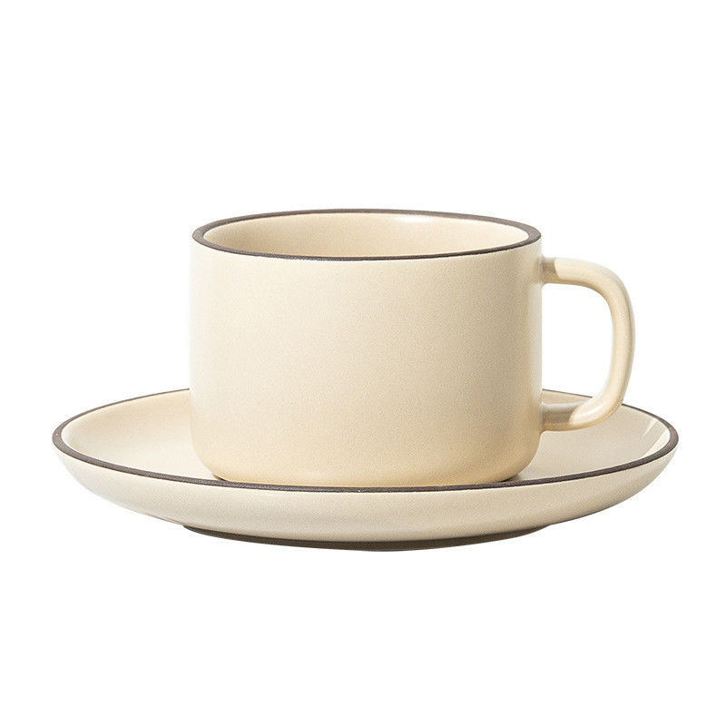 250 ml capaciteit Nordic Matte Keramische koffiebeker en bord met matching lepel