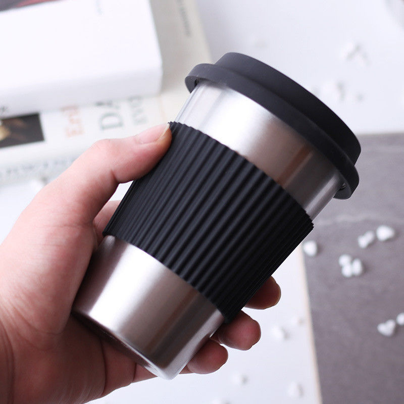 Roestvrij staal koffiebeker Custom 17oz Double Wall 18/8 Tumbler met siliconen mouw